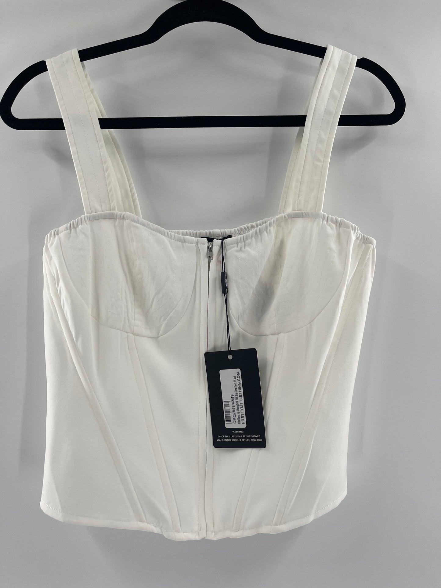 Pretty Little Thing White Bustier (8)