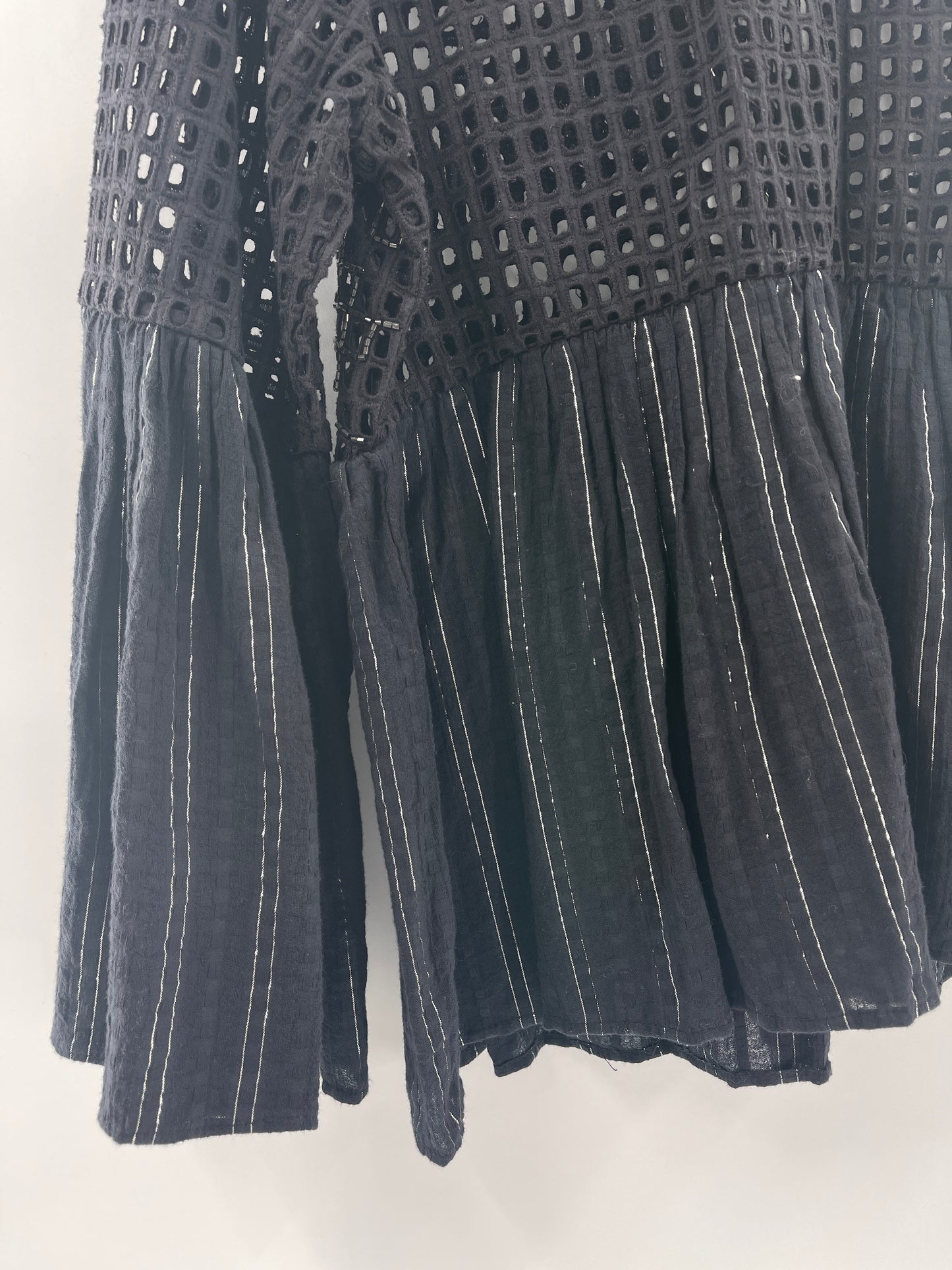 Anthropologie Embellished Mesh Top(S)