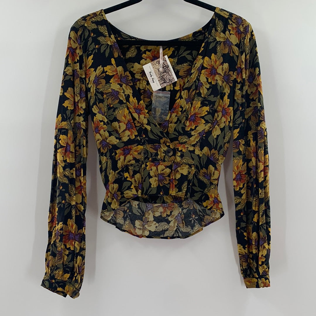 Free People Autumn Dark Florals Crop (0)