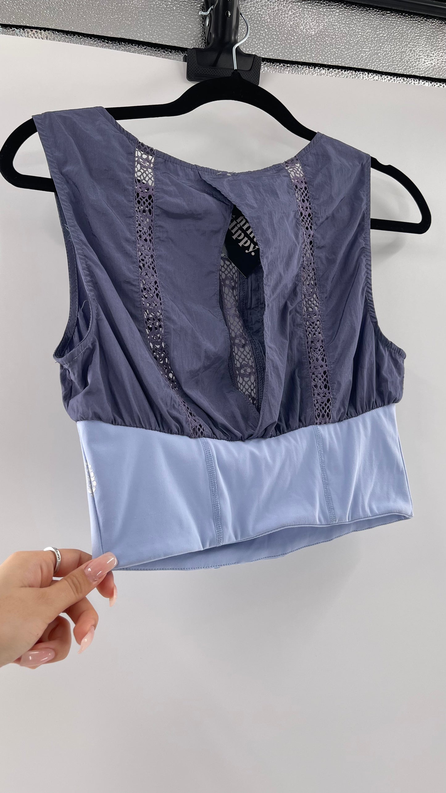 Free People Movement Slate and Baby Blue Tank (XS)