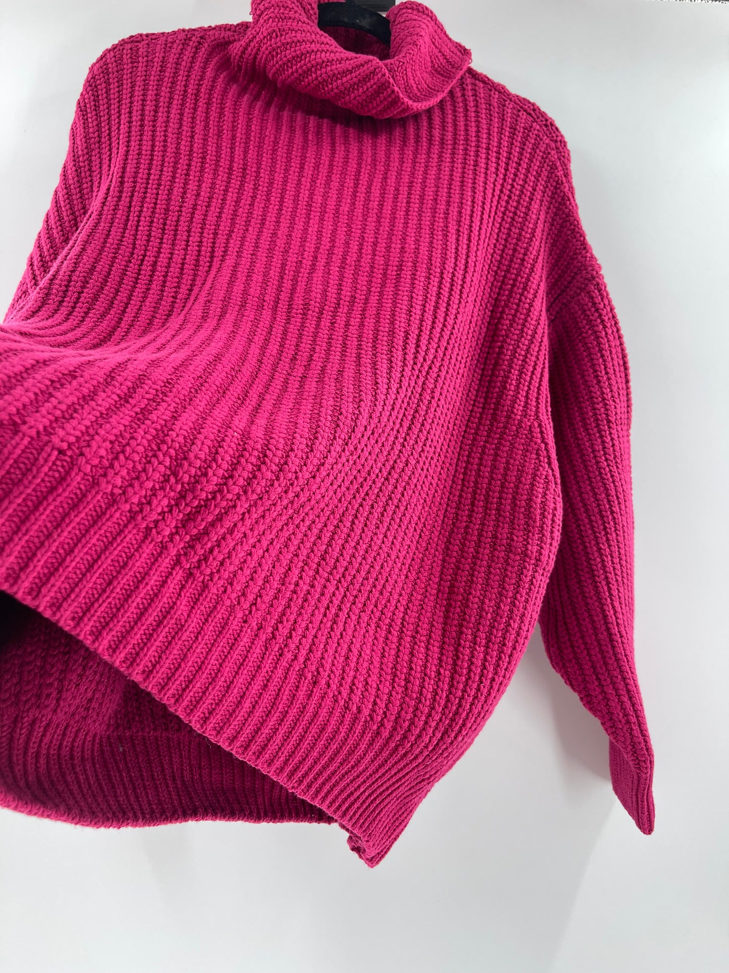 Fuschia Thick Knit Sweater (S)