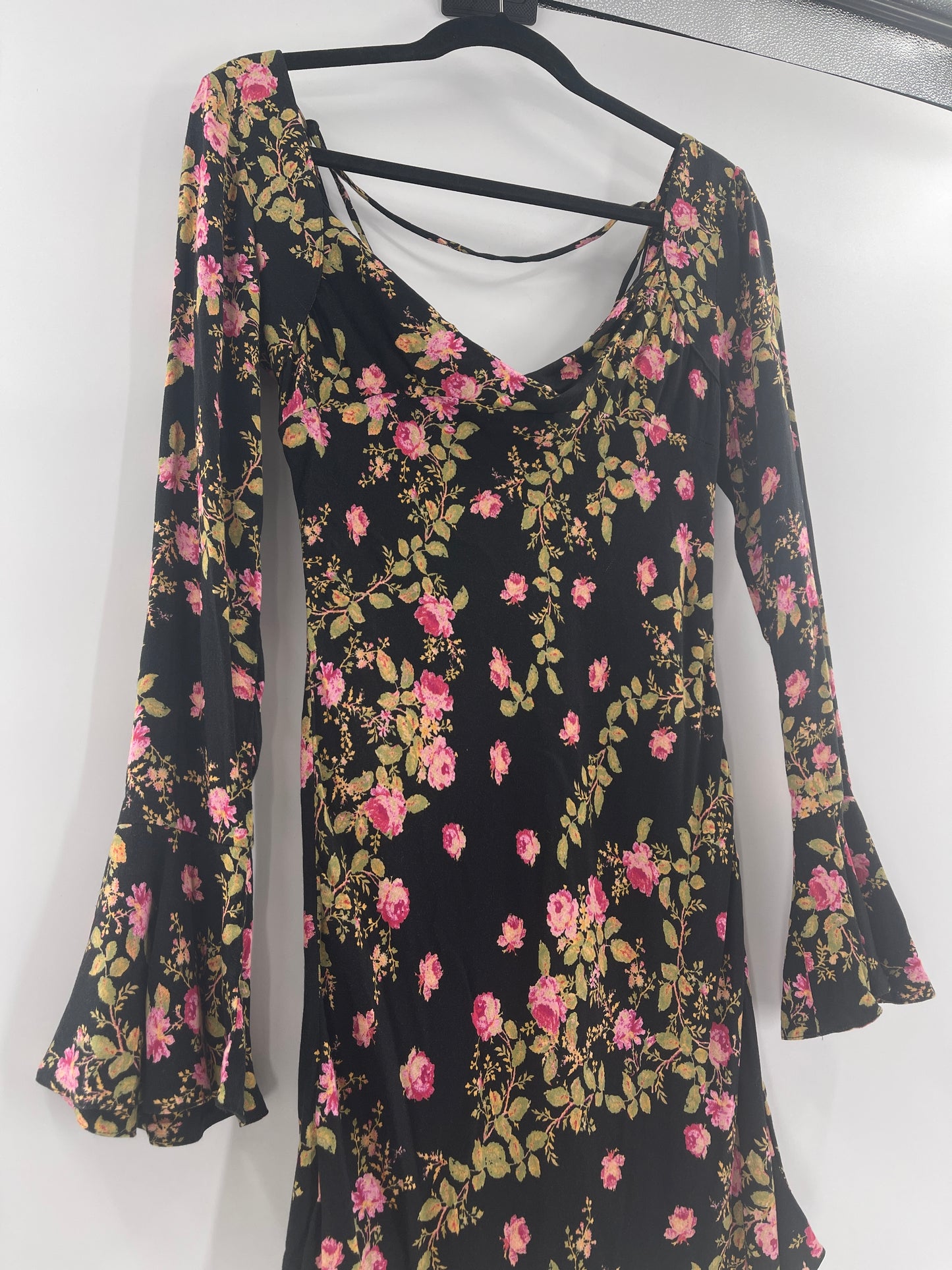 Free People Black Rose Patterned Mini (0)