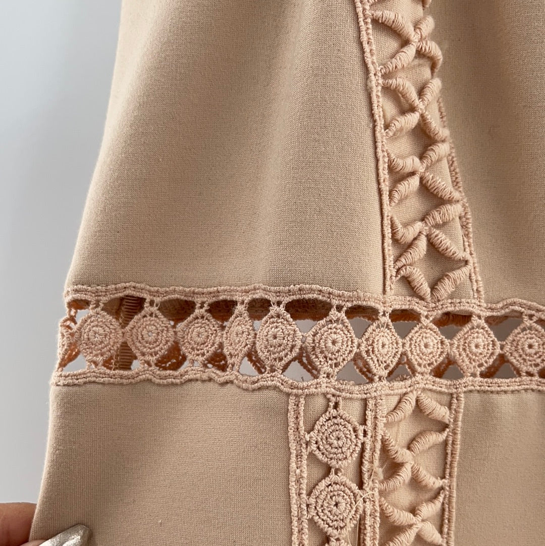 Blush Pink Lace Dress (Medium)
