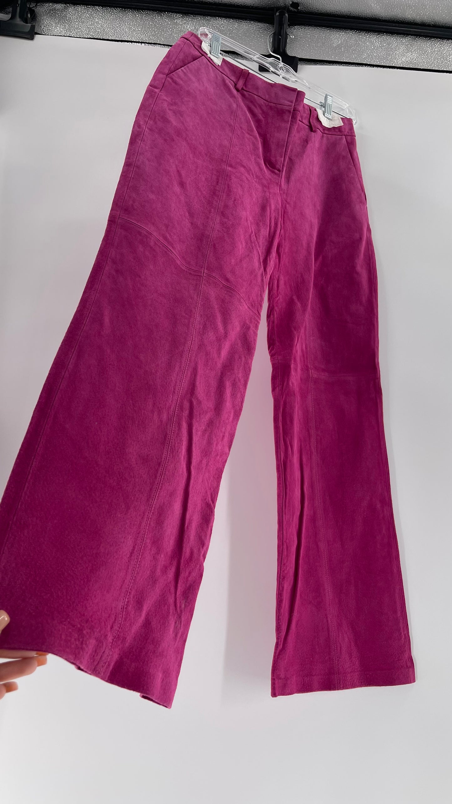 Vintage J.G. Hook Hot Pink 100% Genuine Leather Pants (Size 10)
