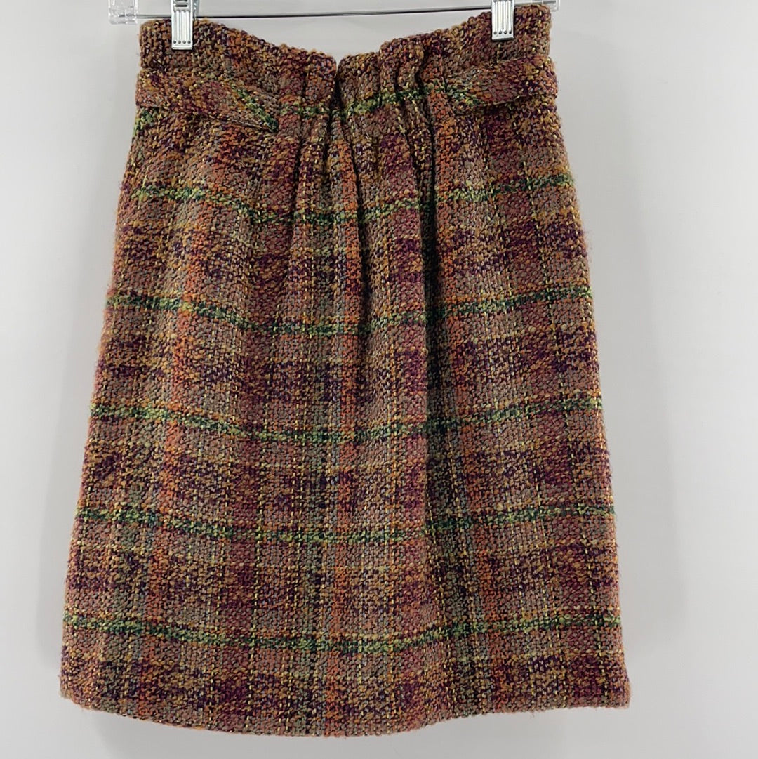 Odille AnthropoloOdille Anthropologie Brown + Green + Orange Knit (Size 4)