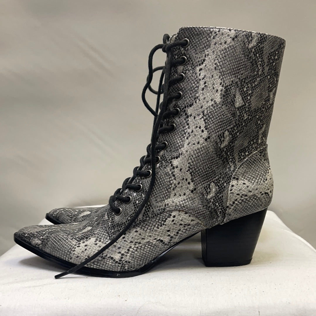Coconuts by Matisse Snake Skin Patterned Zip Up Boots