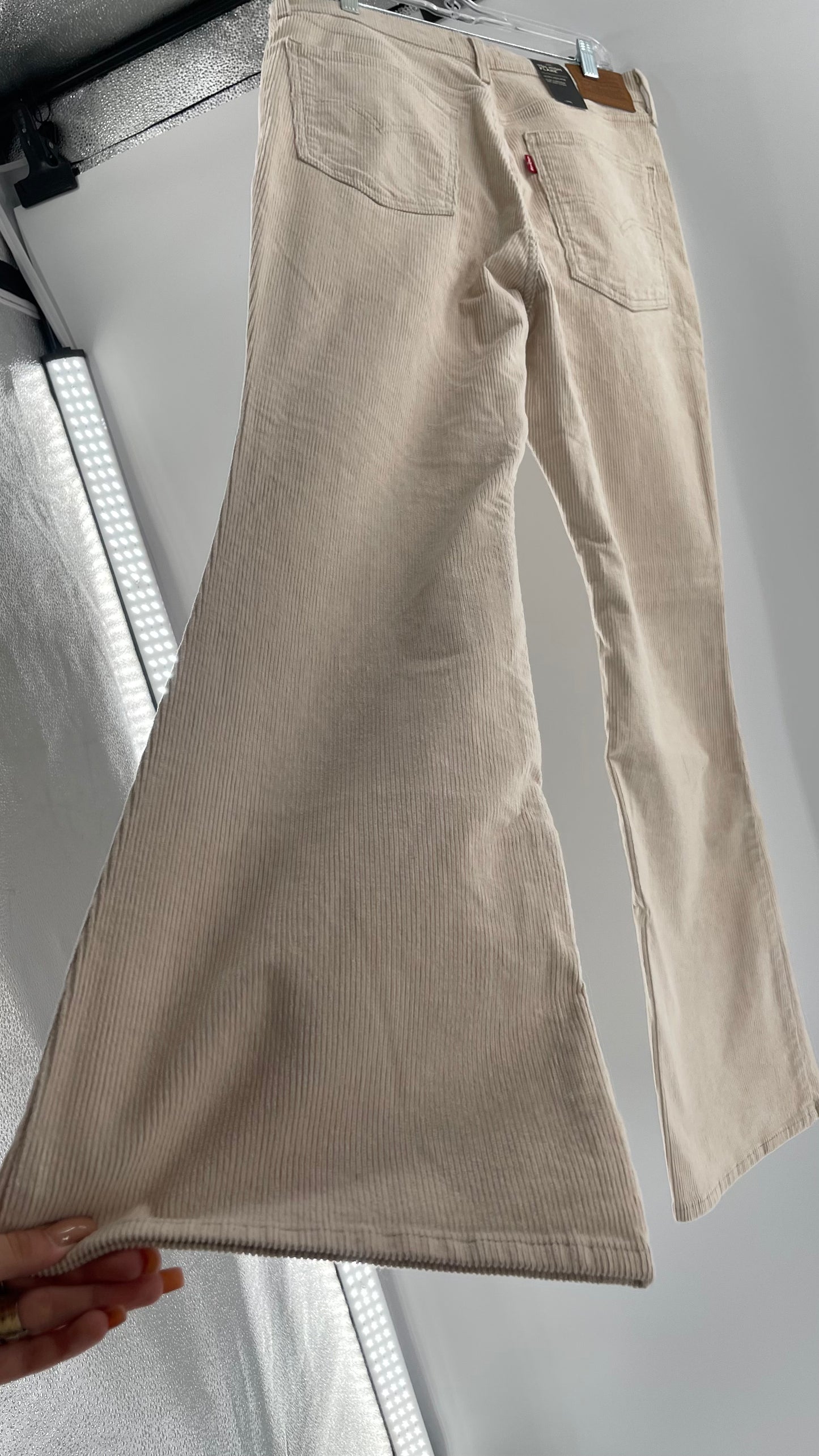 Free People Off White Corduroys 70s High Flare (31)