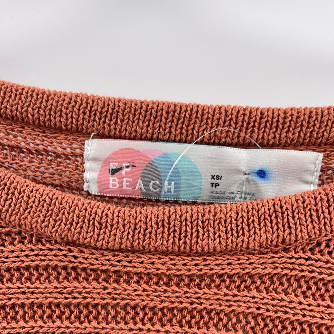 Free People Beach Batwing Terracotta Sweater (Size XS)