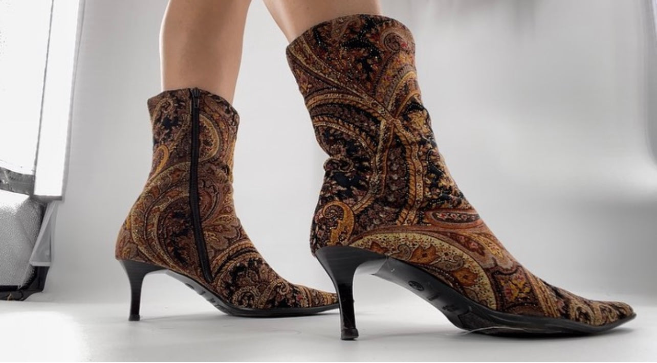 Paisley Pointed Booties (9)