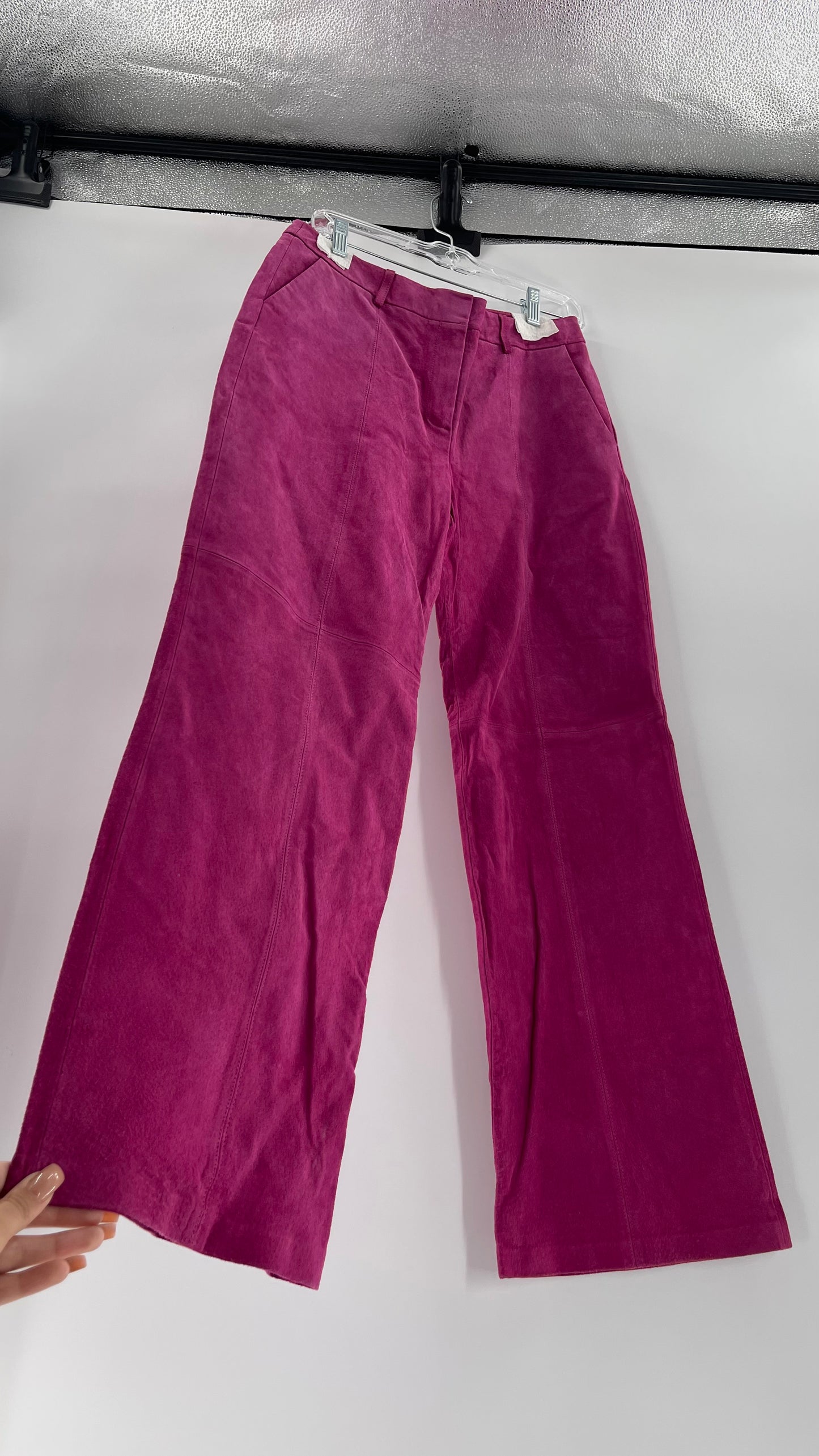 Vintage J.G. Hook Hot Pink 100% Genuine Leather Pants (Size 10)