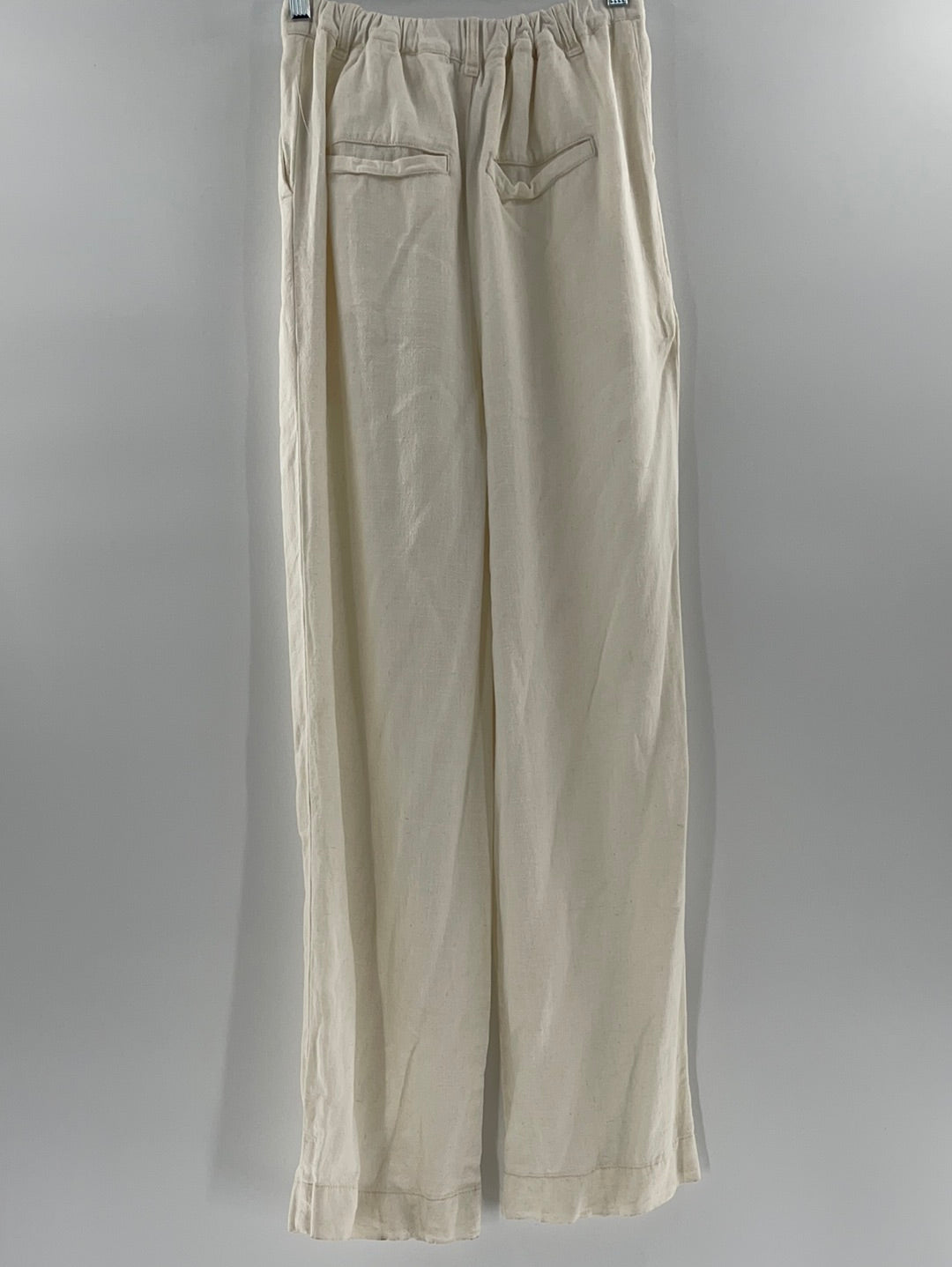 Free People White Linen Trousers (Size XS)