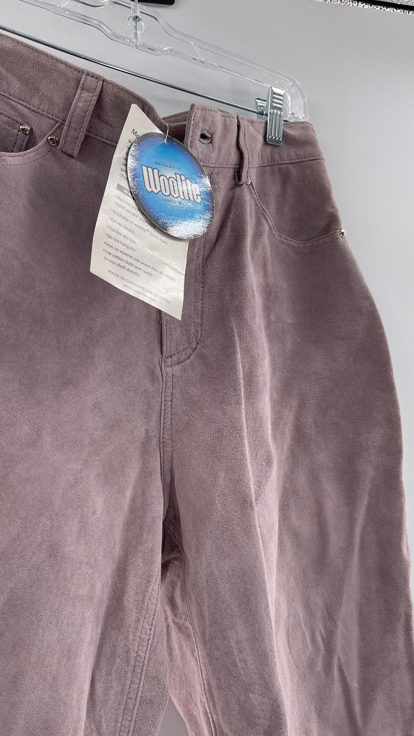 MIXIT Deadstock Vintage Suede High Rise Pants (10)