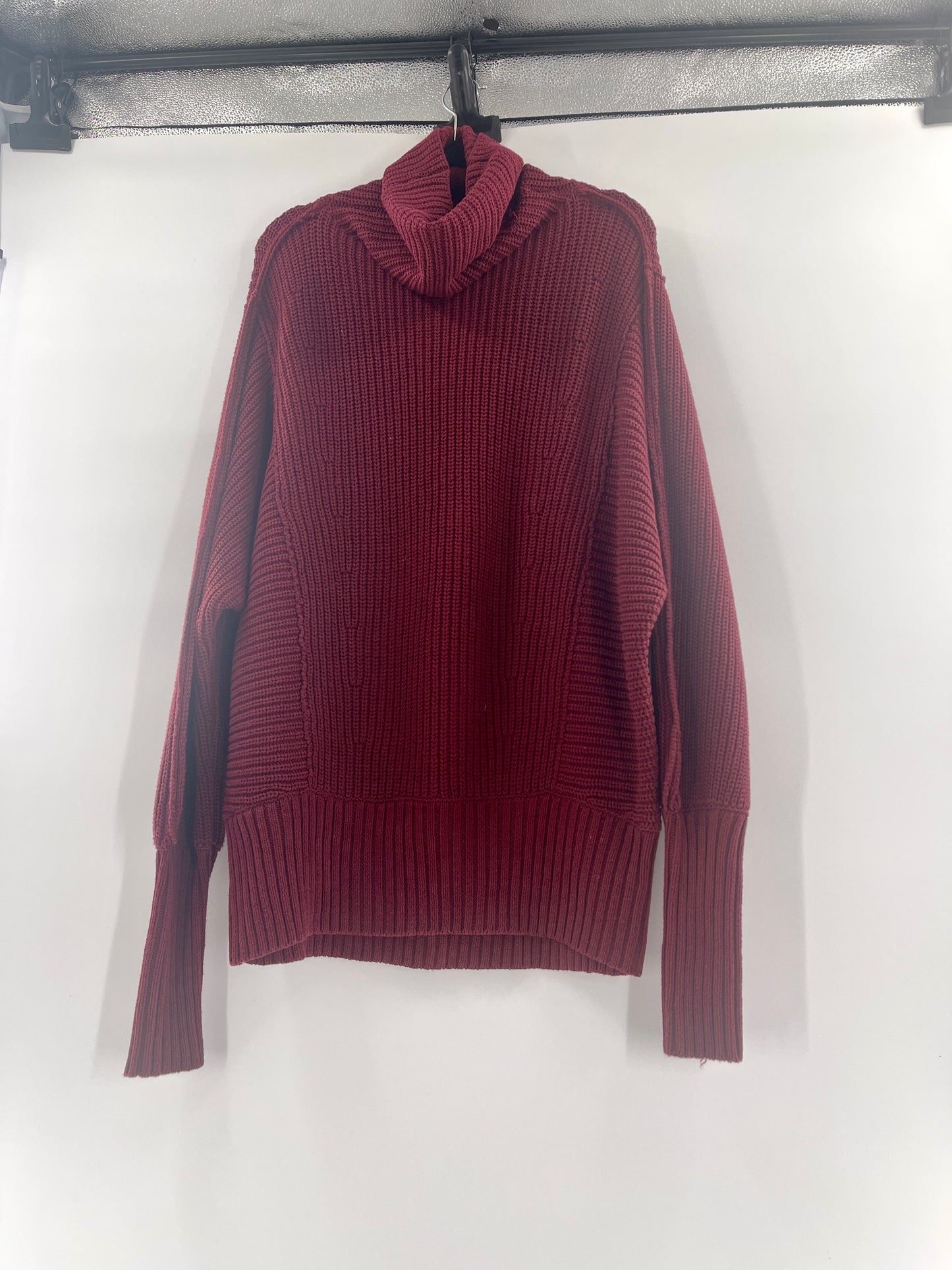 Free People Cocoa Oversized Slouchy Cowl Turtleneck Sweater Tunic Dress (Size S)