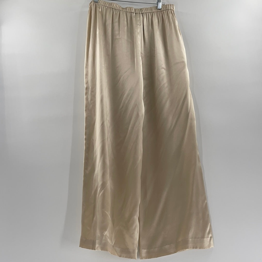SAKS FIFTH AVE 100% silk champagne bottoms