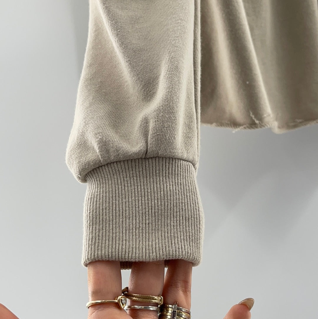 Urban Outfitters Tan Jersey Off the Shoulder (XS)