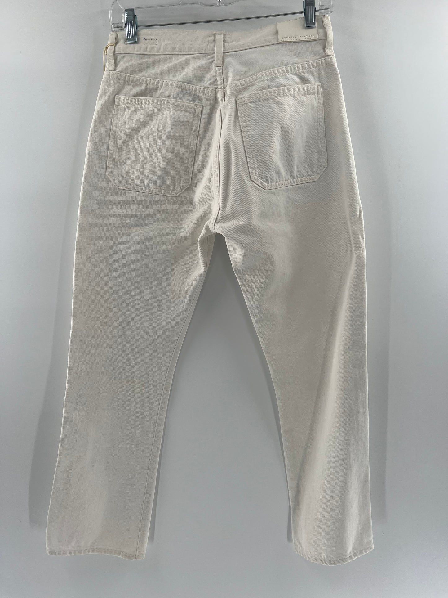 Citizens of Humanity White Zip Up Multi Pocket Jeans (size 26)
