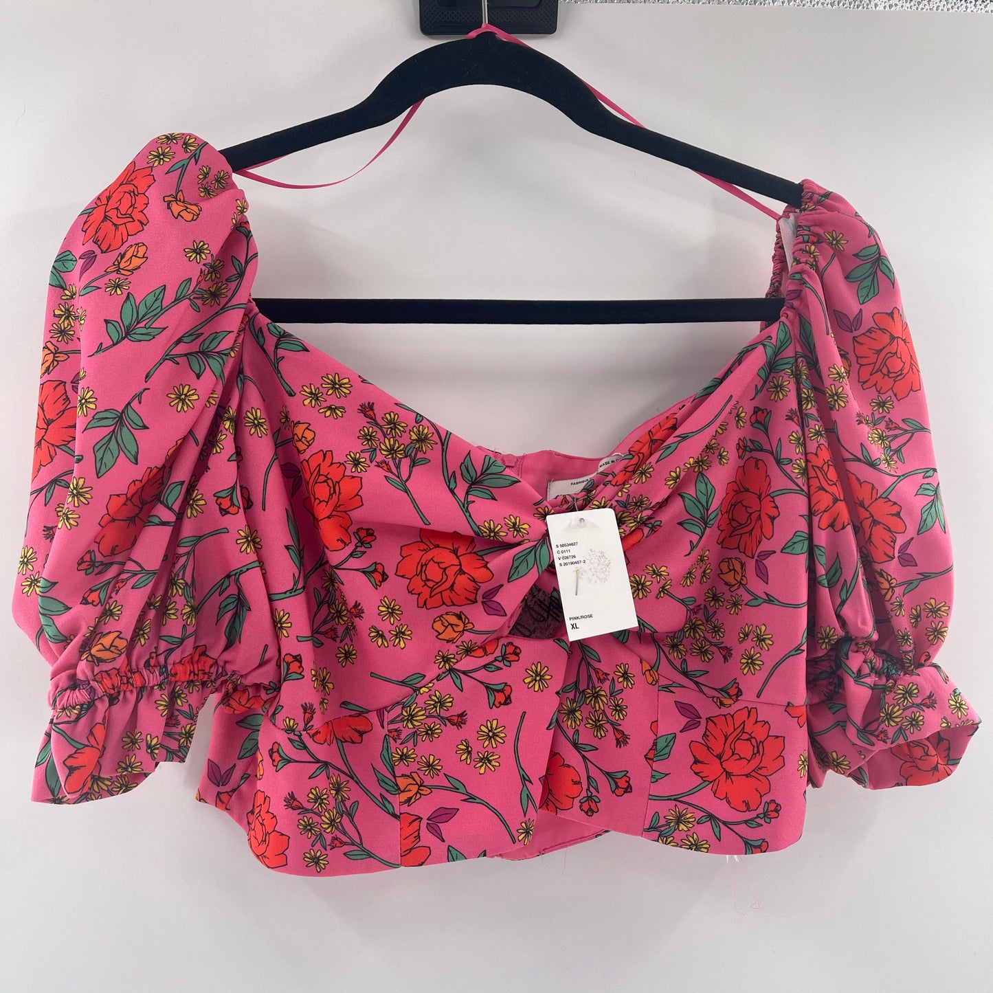 Finders Keepers Cropped Floral Bustier (10)