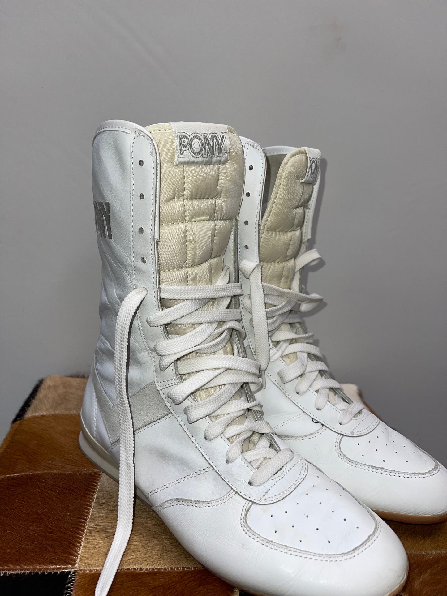 PONY Vintage High Top Sneakers