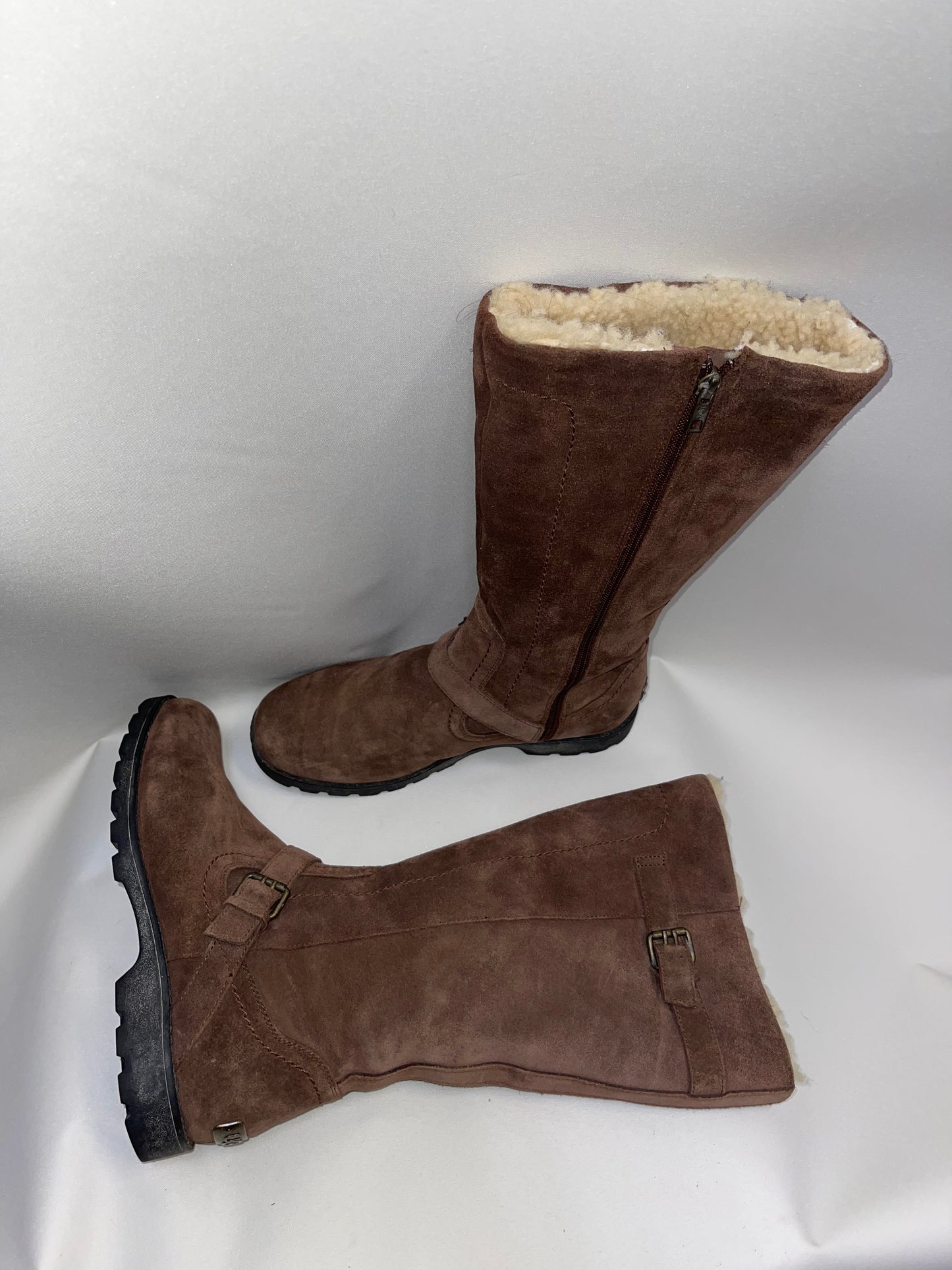 UGG Brown Zip Up Winter Boot
