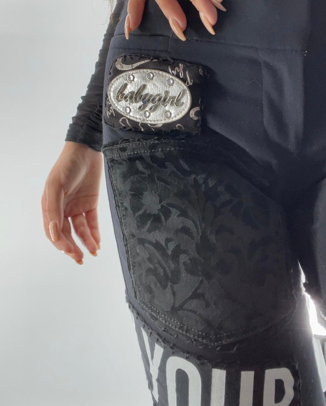 Custom - Handmade Patchwork Embroidered Flares (S)