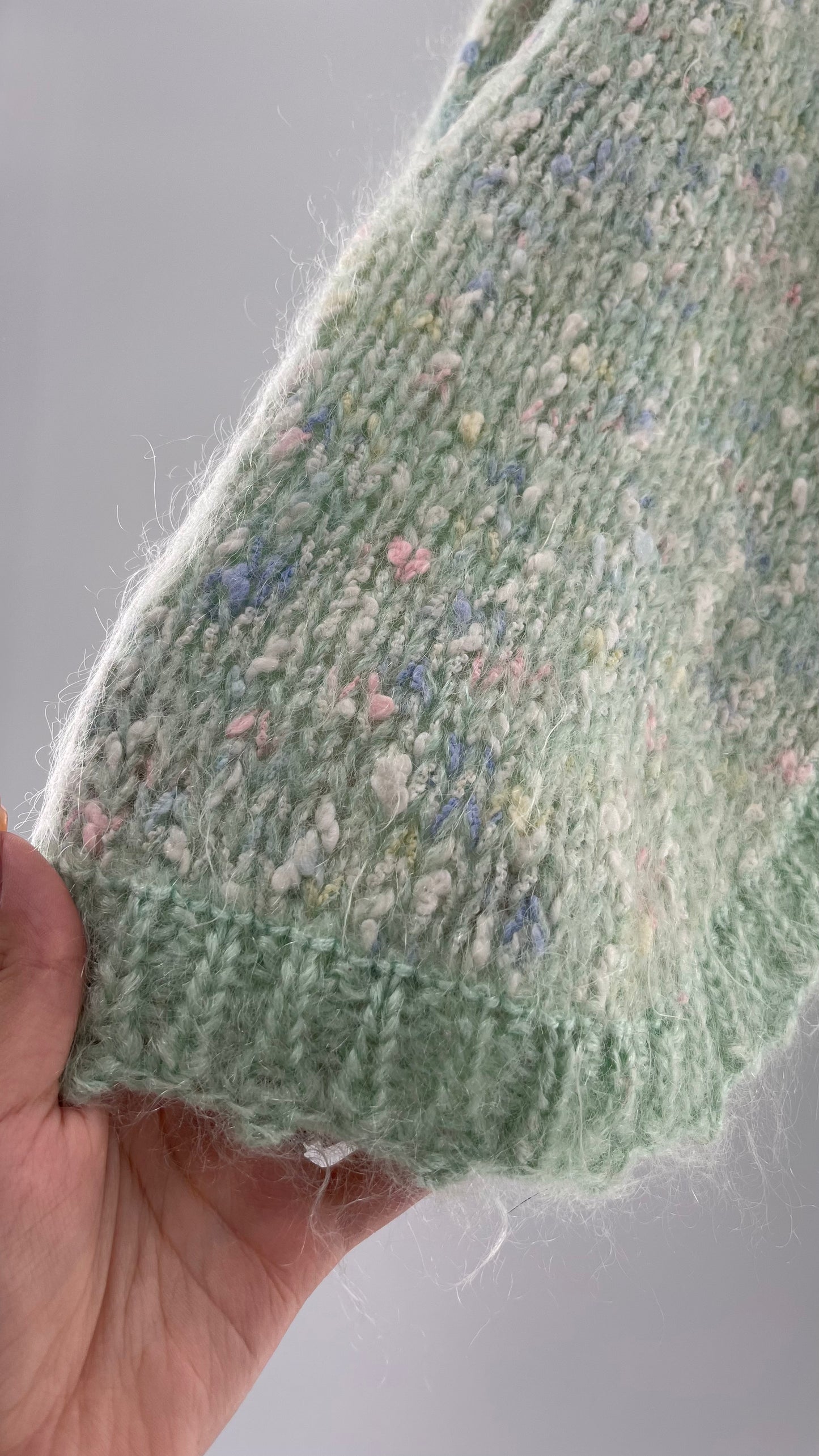 Vintage Pastel and Pearl Granny Cardigan (Medium)