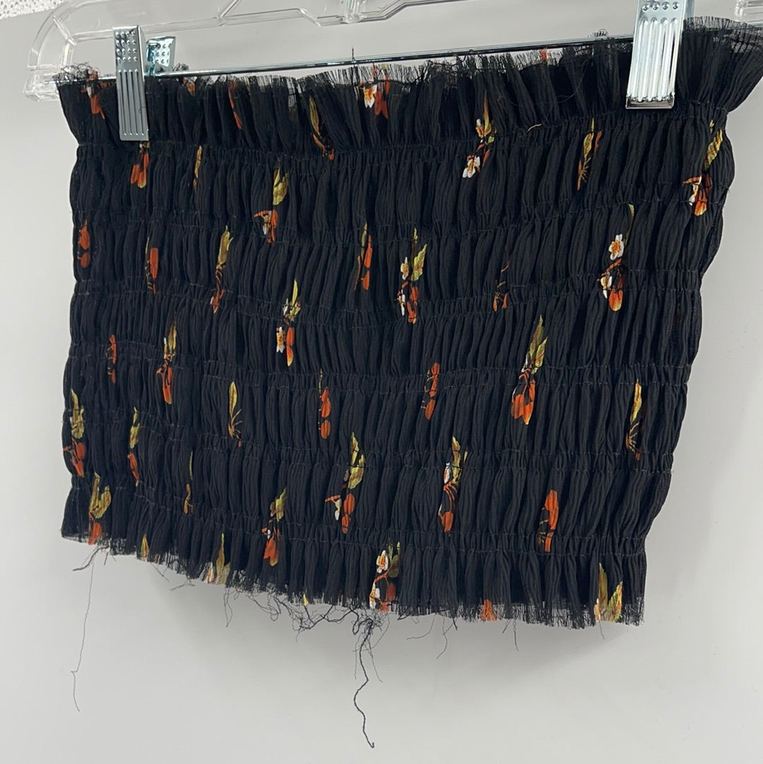 Pins and Needles Black Smocked Tube Top (XS)