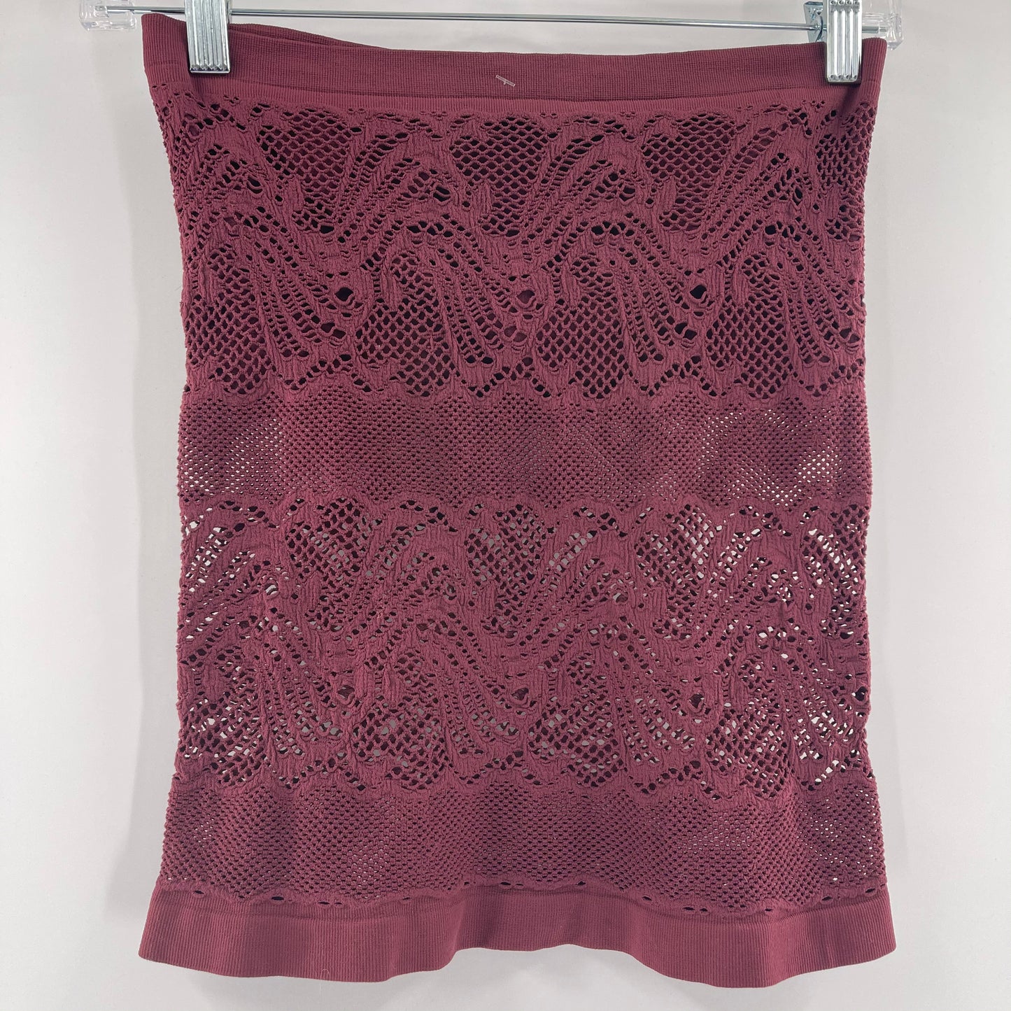 Intimately Free People Burgundy Lace Tube Top (XS)