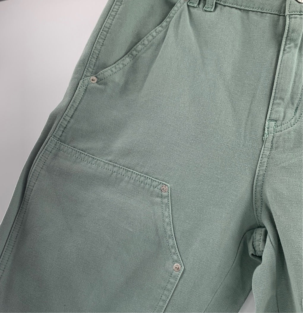 Urban Outfitters Pastel Green Canvas Patchwork Pants (Size 29)