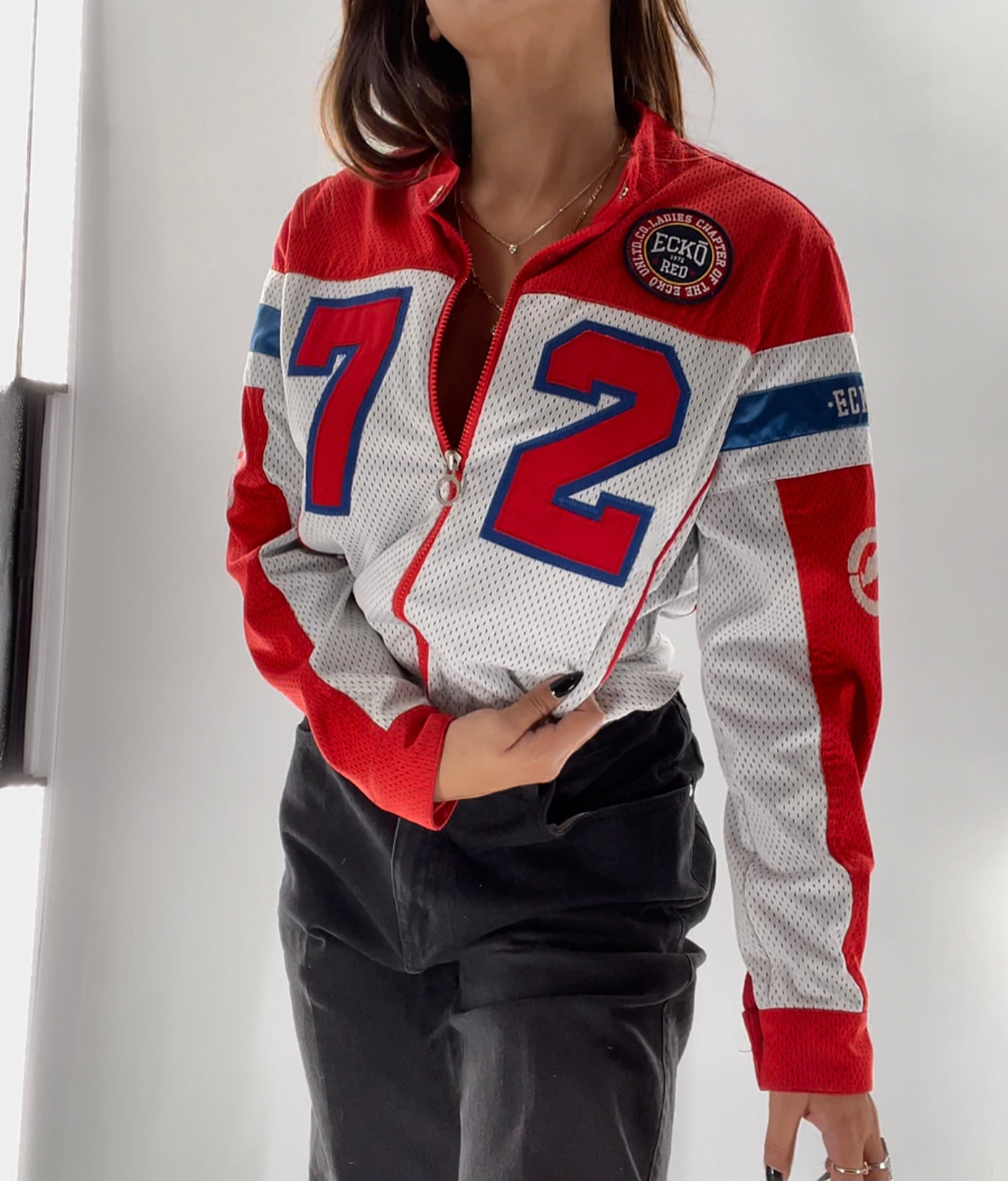 Vintage Ecko Red Racer Jacket (L)