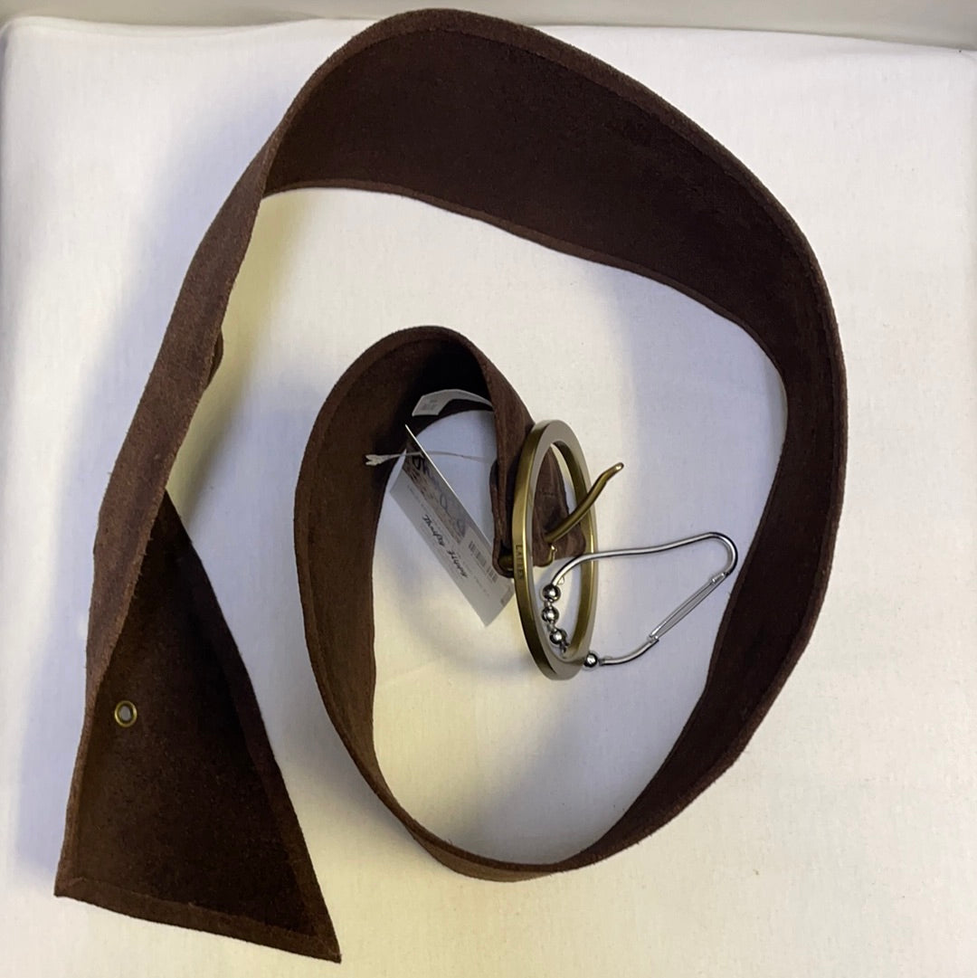 Chocolate Colored Ralph Lauren Hoop Waist Belt