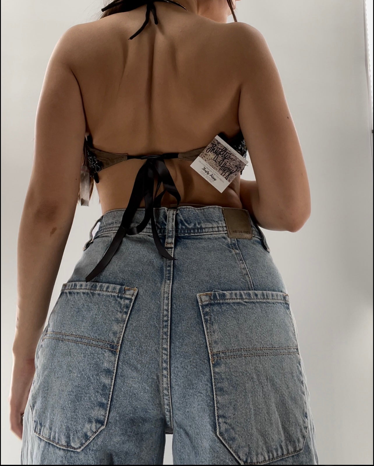 Vintage Deadstock Cache Beaded Halter (Medium)