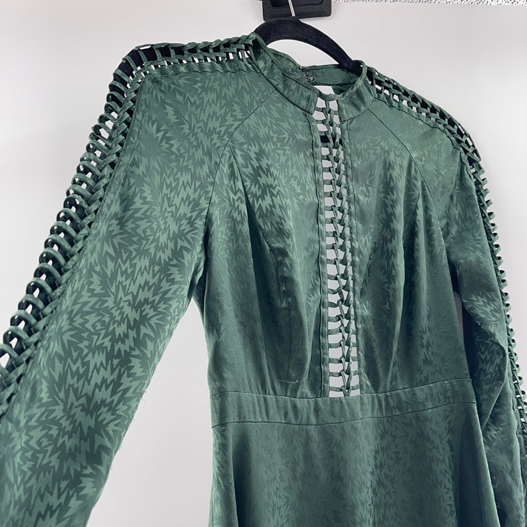 Free People - Emerald Green Cut Out Mini (2)