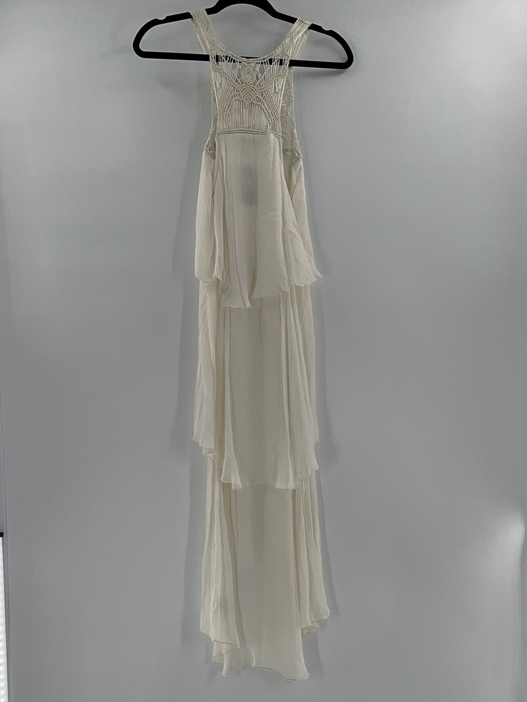 Staring at Stars Tiered Crochet Maxi (S)