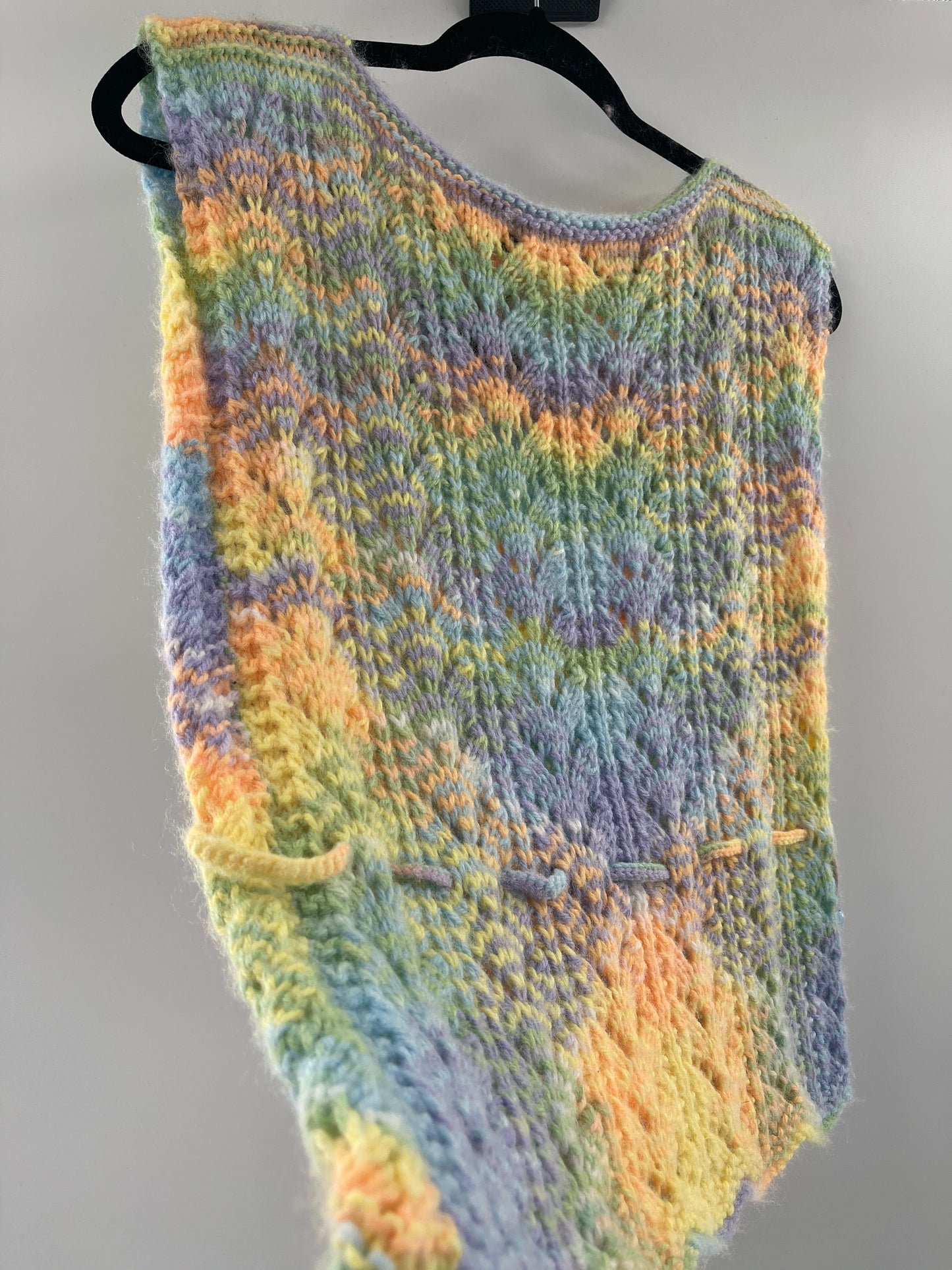Vintage Pastel Knit Tank (S/M)