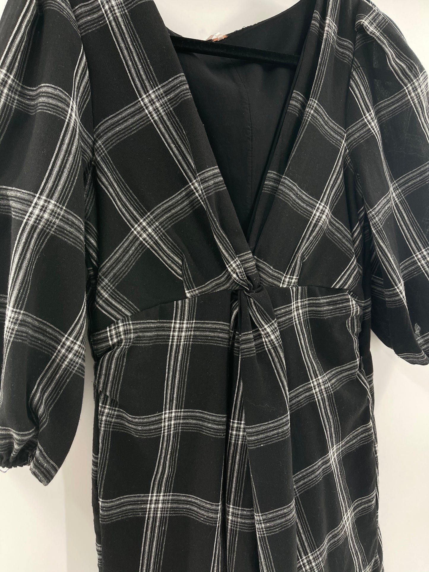 Free People Black Plaid Dress (0)