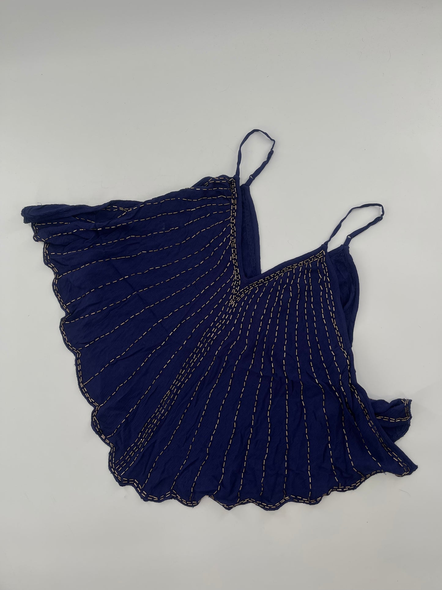 Free People Navy Beaded Tank (XS)