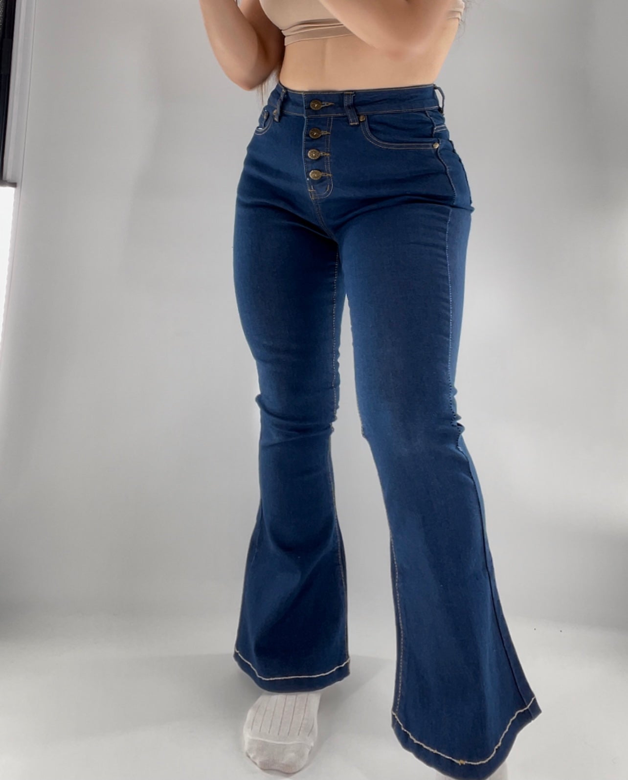 Liquor N Poker Denim Flares (Sz 8)