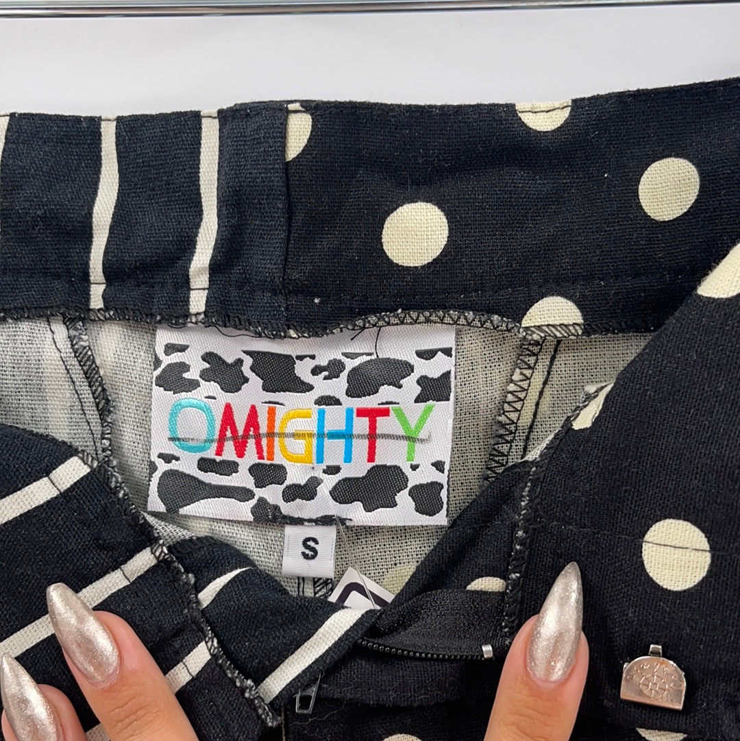 OMIGHTY Split Jean Black + White