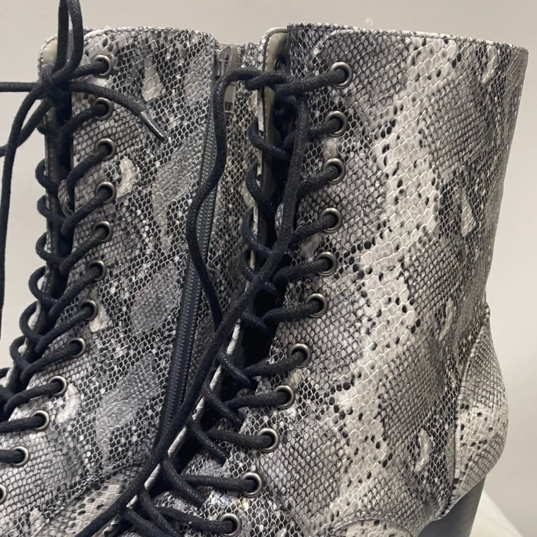 Coconuts by Matisse Snake Skin Patterned Zip Up Boots