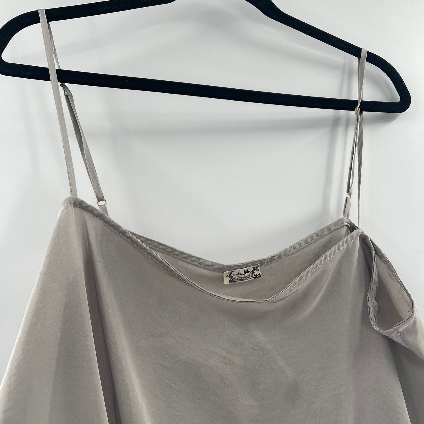 Intimately Free People Silky Silver Bodysuit (L)