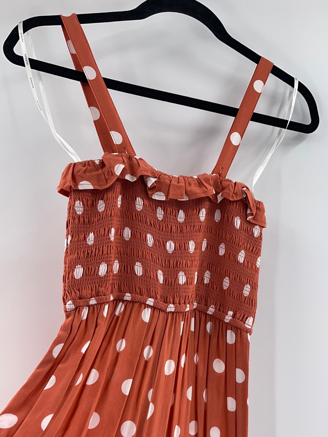 Steele Salmon Polka Dot Jumpsuit (S)