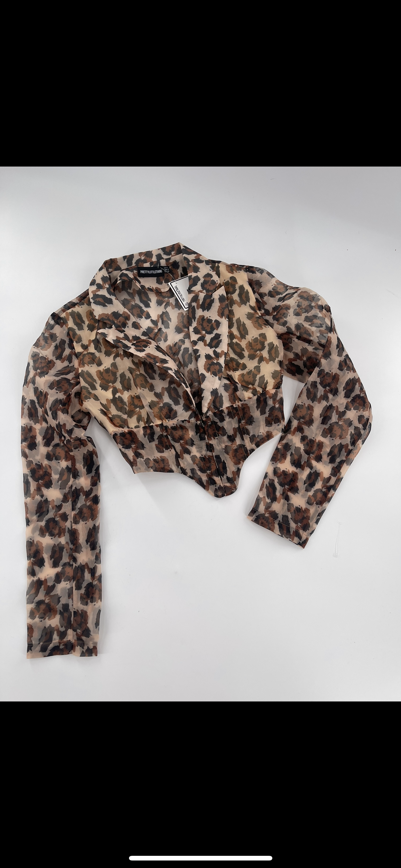 Pretty Little Thing Cheetah Corset Crop (2)
