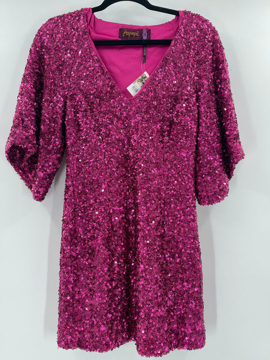 Free People Fuschia Sequin Dress (0)