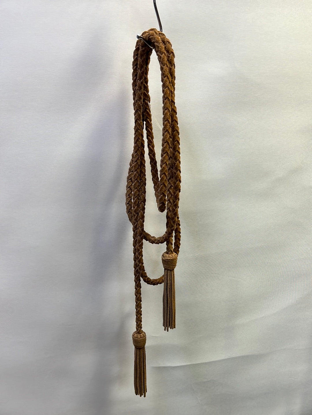 Free People Brown Braided Suede Cord Belt