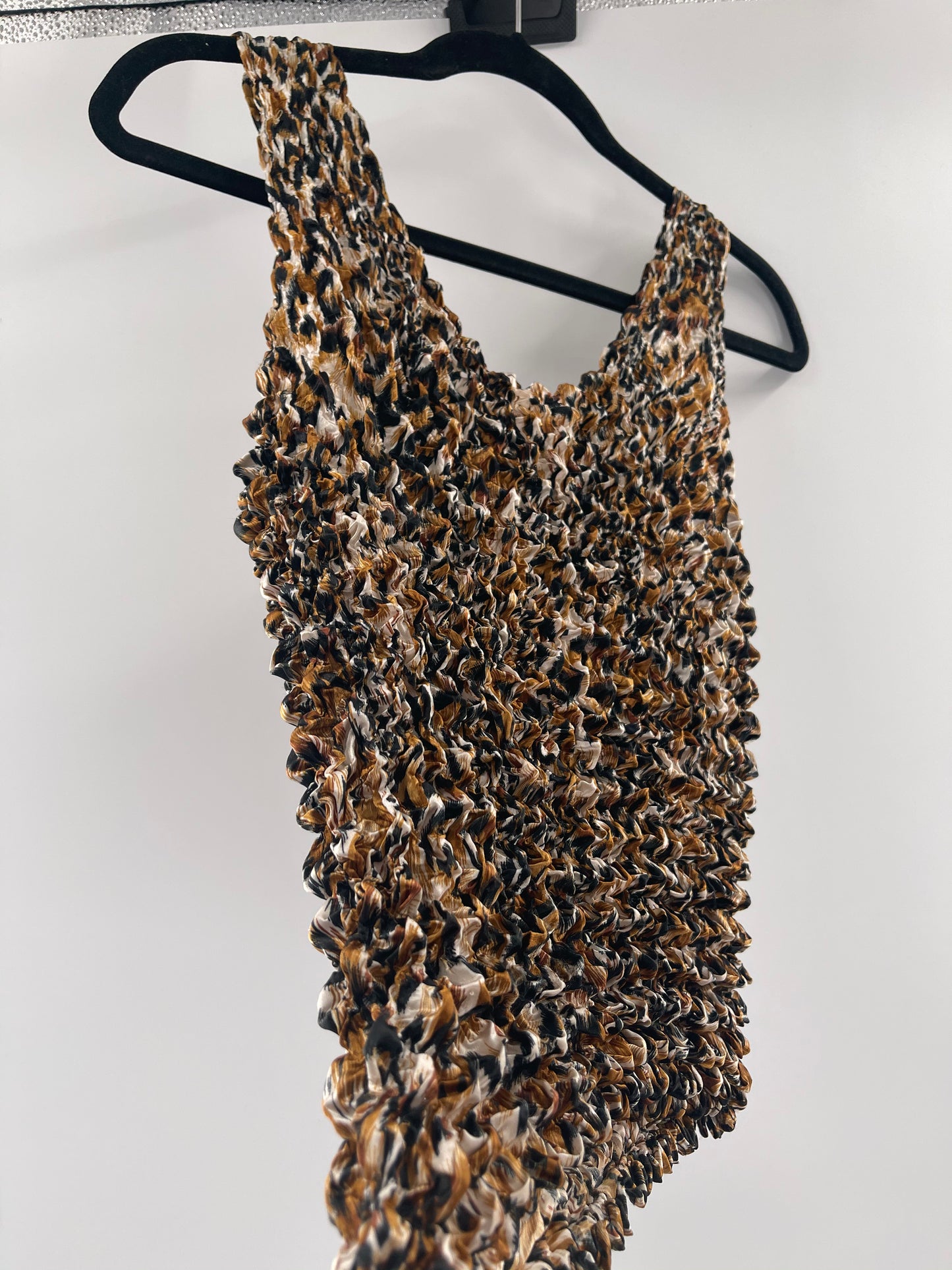Vintage Cheetah Print Popcorn Tank (M)
