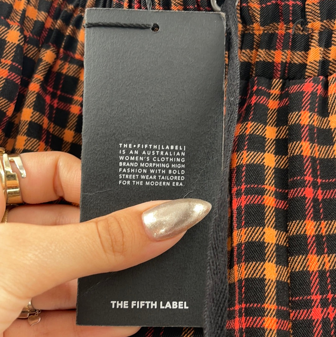 The Fifth Label Plaid Straight Legs (Sz 0-2)