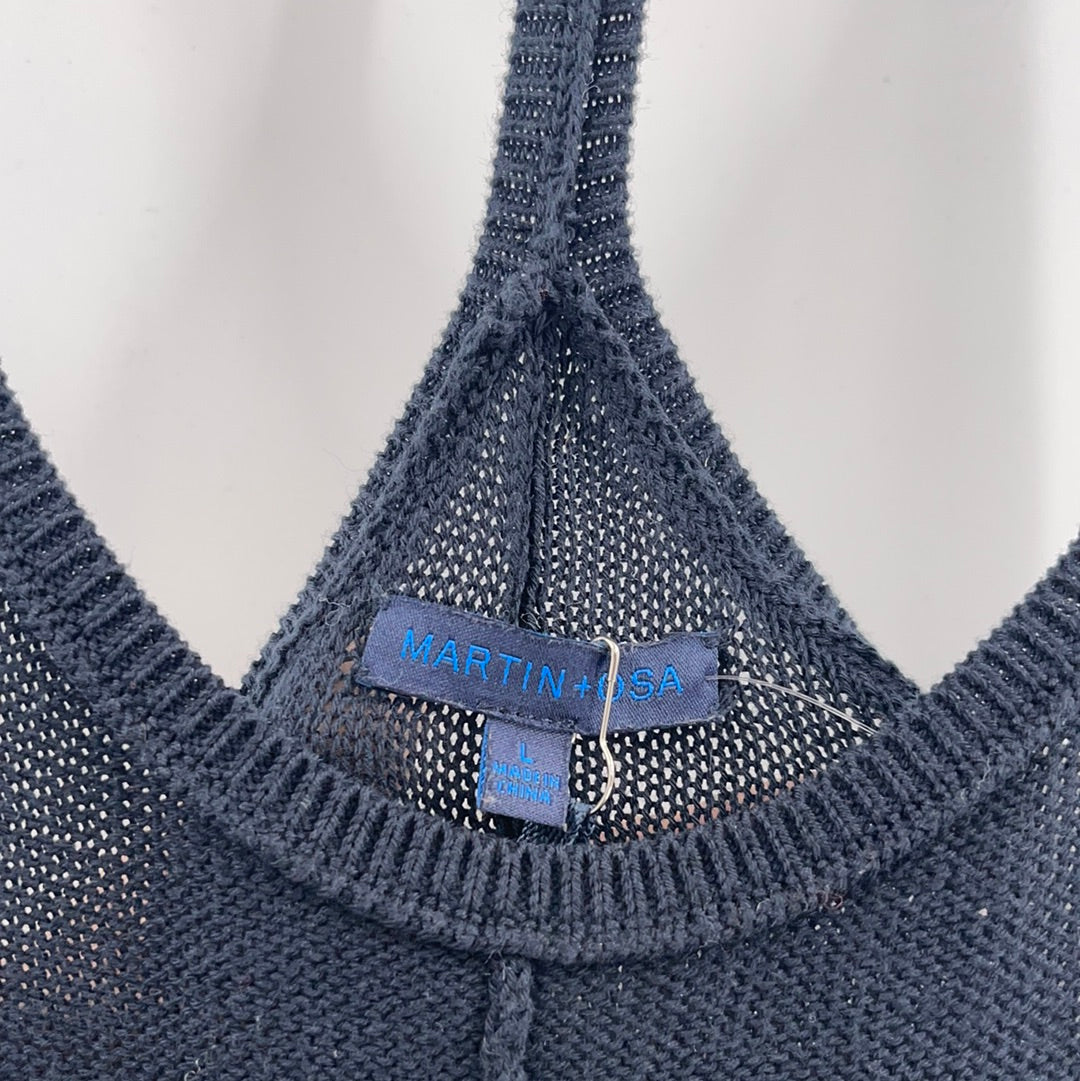 Martin + OSA Navy Knit Tank (L)