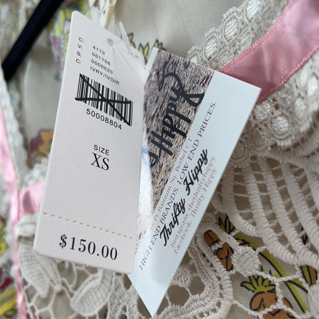 TINY 70s Style Blouse (XS)