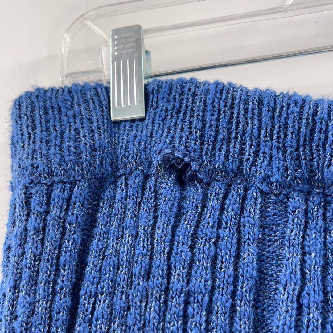 Free People Cobalt Blue Knit Flares (Sz XL)