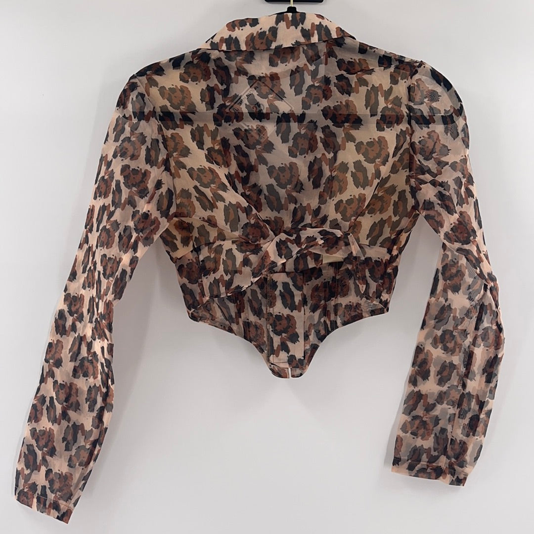 Pretty Little Thing Cheetah Corset Crop (2)